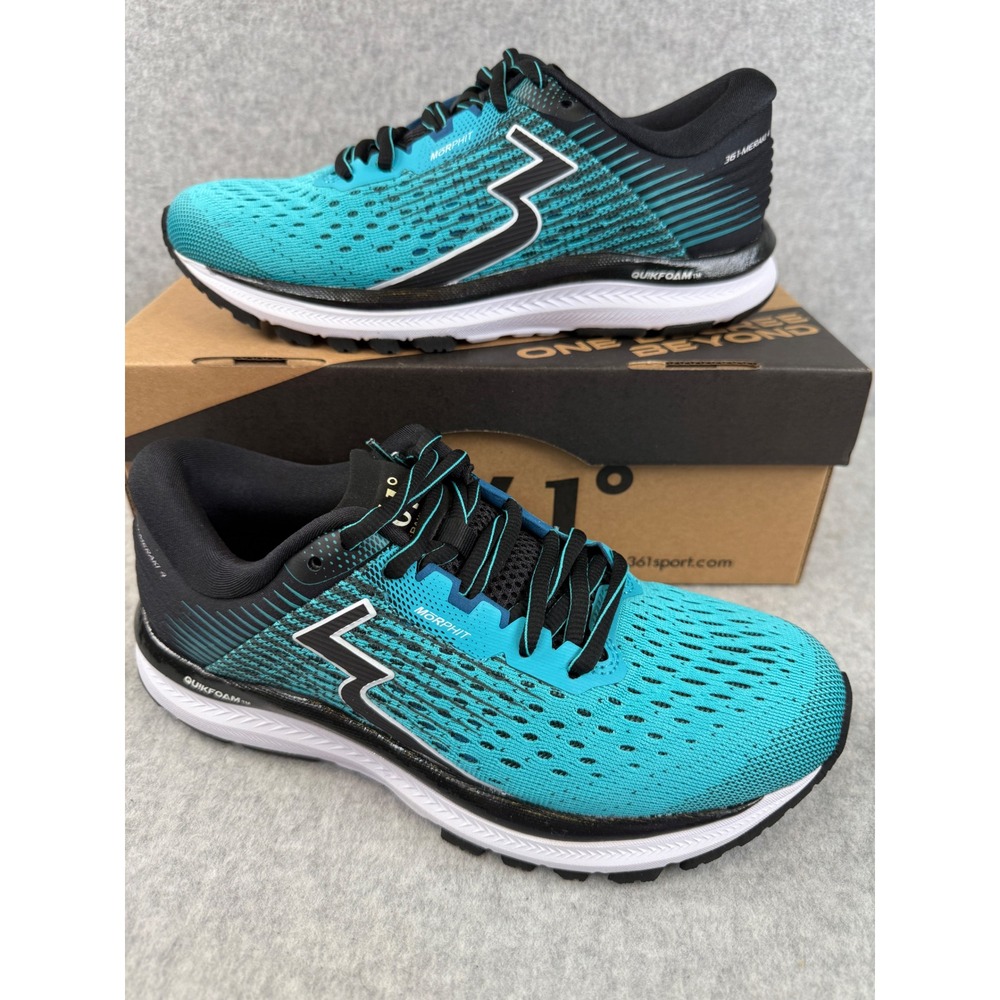 361 Meraki 4 Womens (Size 6) Running Shoes‎ Scuba Blue Black Cushioned Sneakers